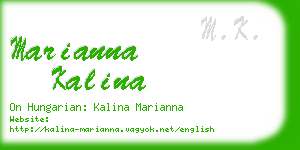 marianna kalina business card